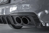 Audi S7 A7 (with s-line bumper) C8 2019-ON with Aftermarket Parts - V2 Style Rear Diffuser & Canards Pre-preg Carbon Fiber from Karbel Carbon